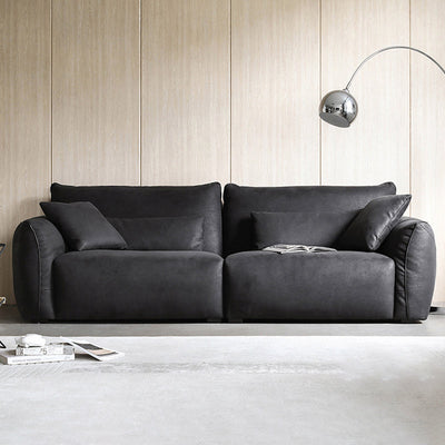 Minimalist Beige Milano Moda Sofa-Black