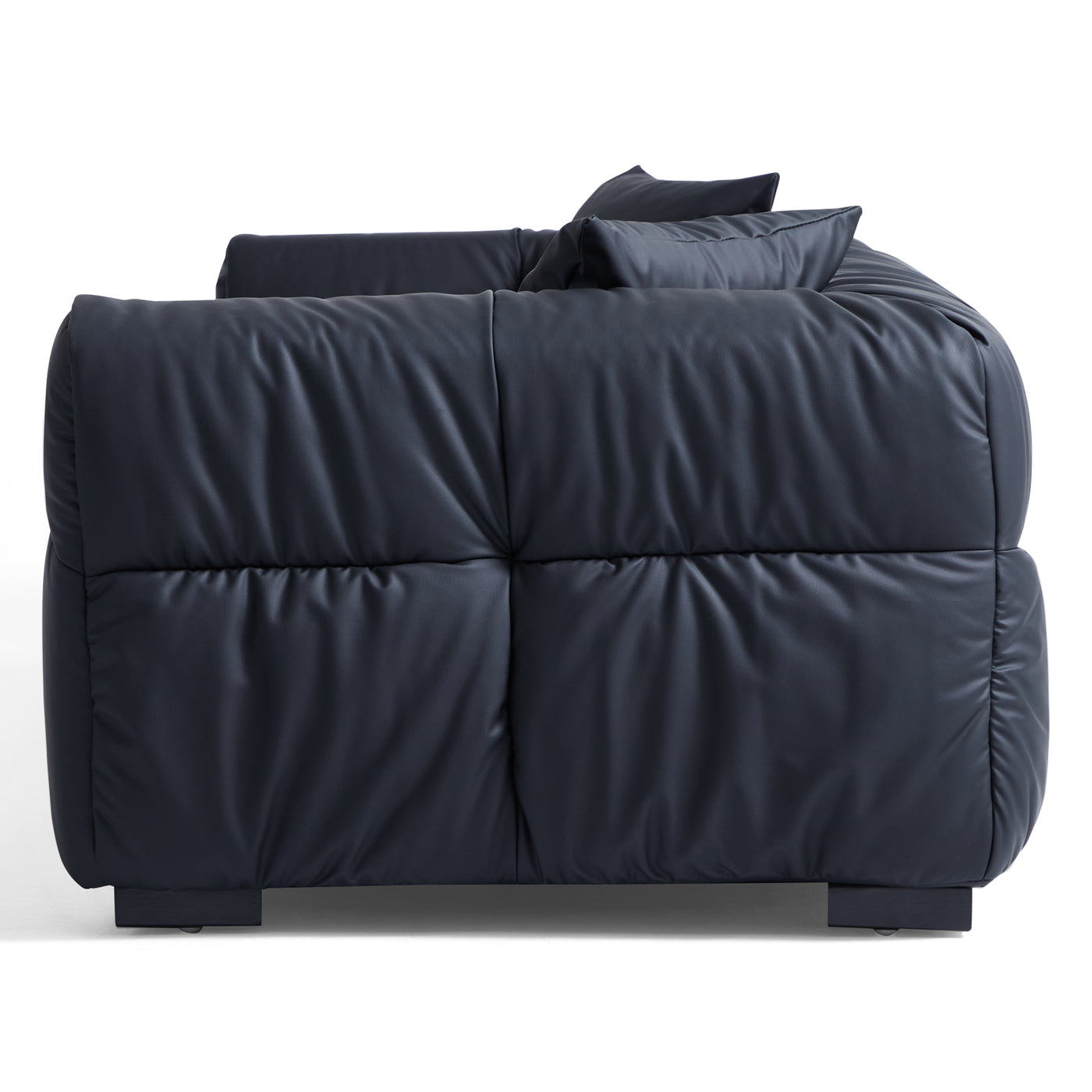 Boba Black Leathaire Sofa-Black