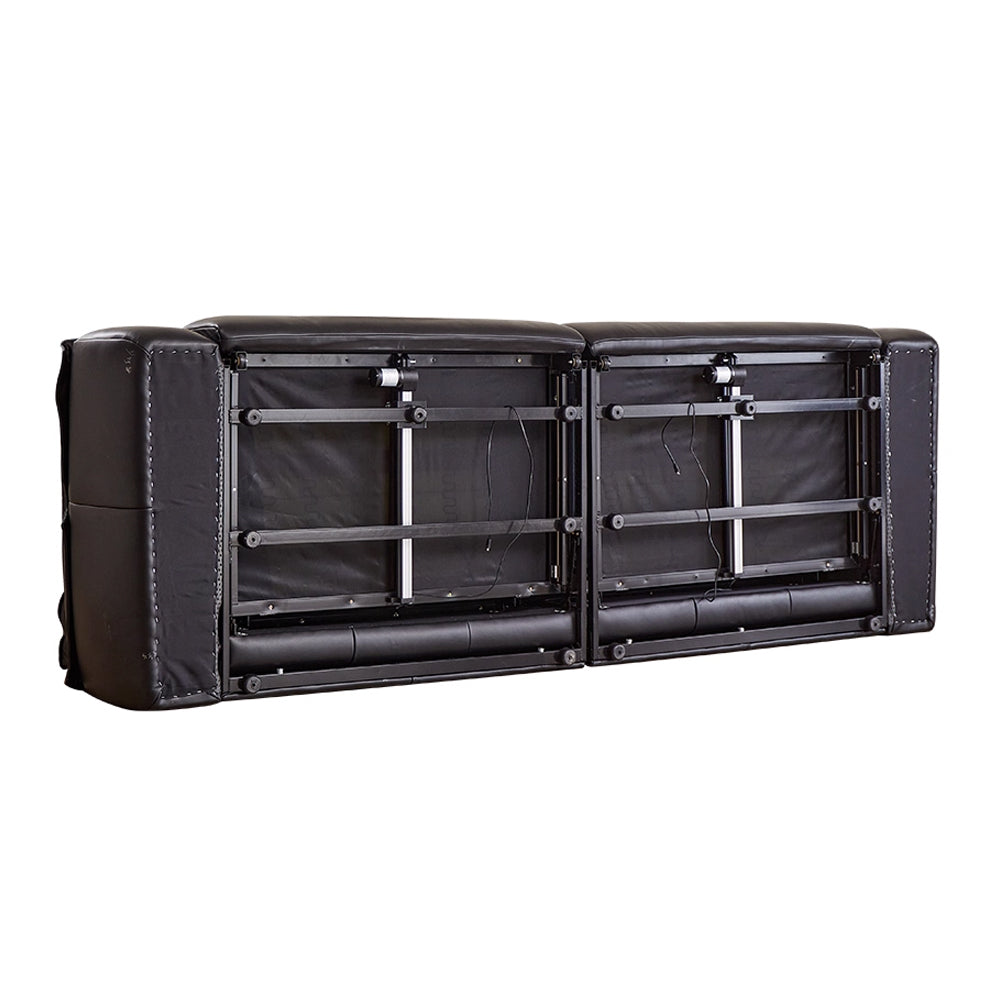 Ridhay Leather Sleeper Sofa