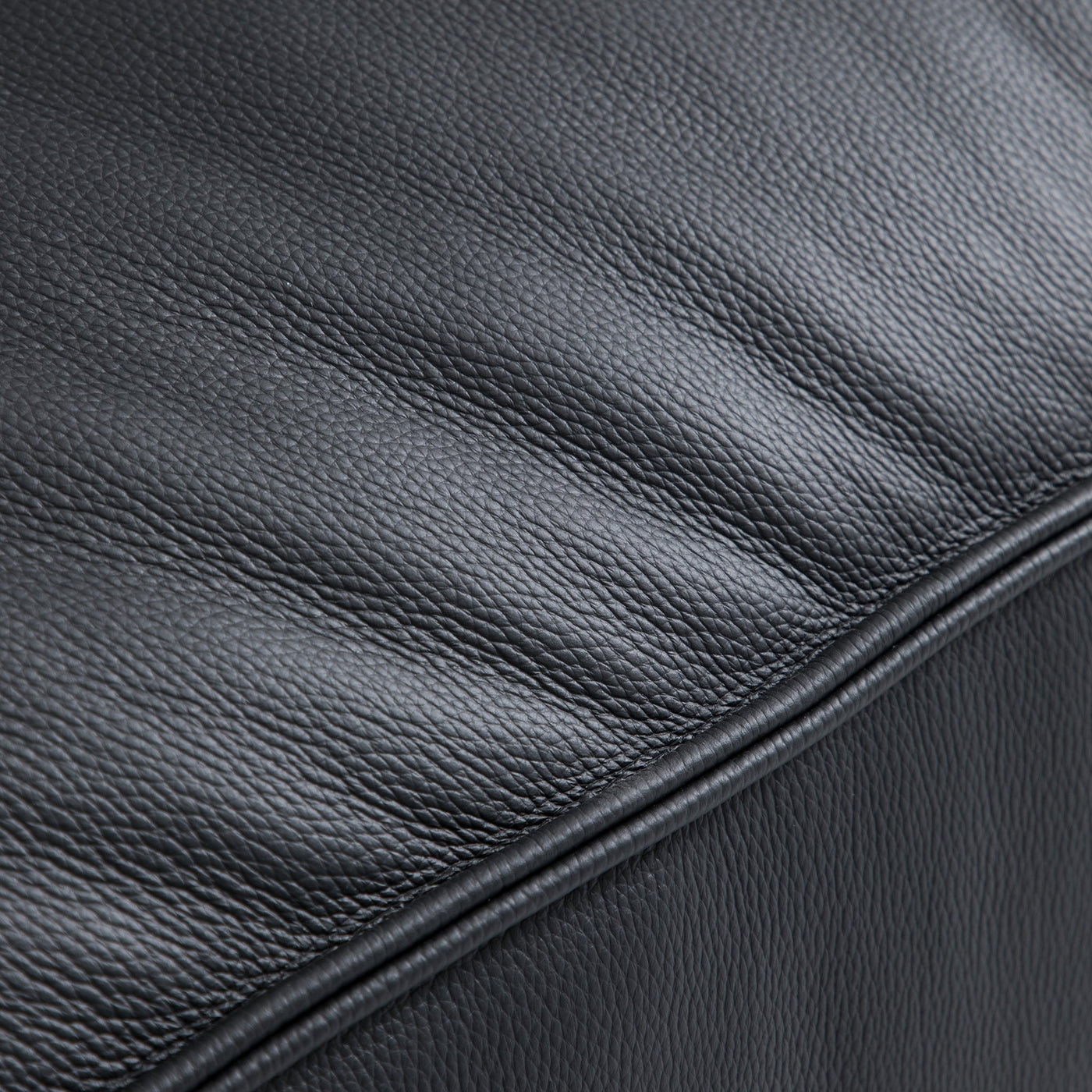 Luxury Minimalist Dark Brown Leather Armchair-Black