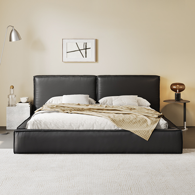 BlockSense Modern Leather Bed