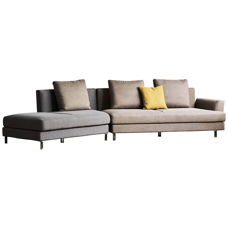Peanut Dual Tone Curved Sectional-hidden