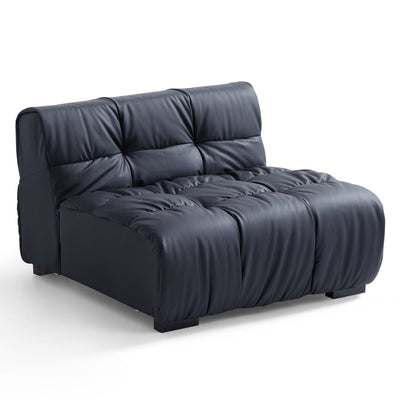 Boba Black Leathaire Sectional-Black