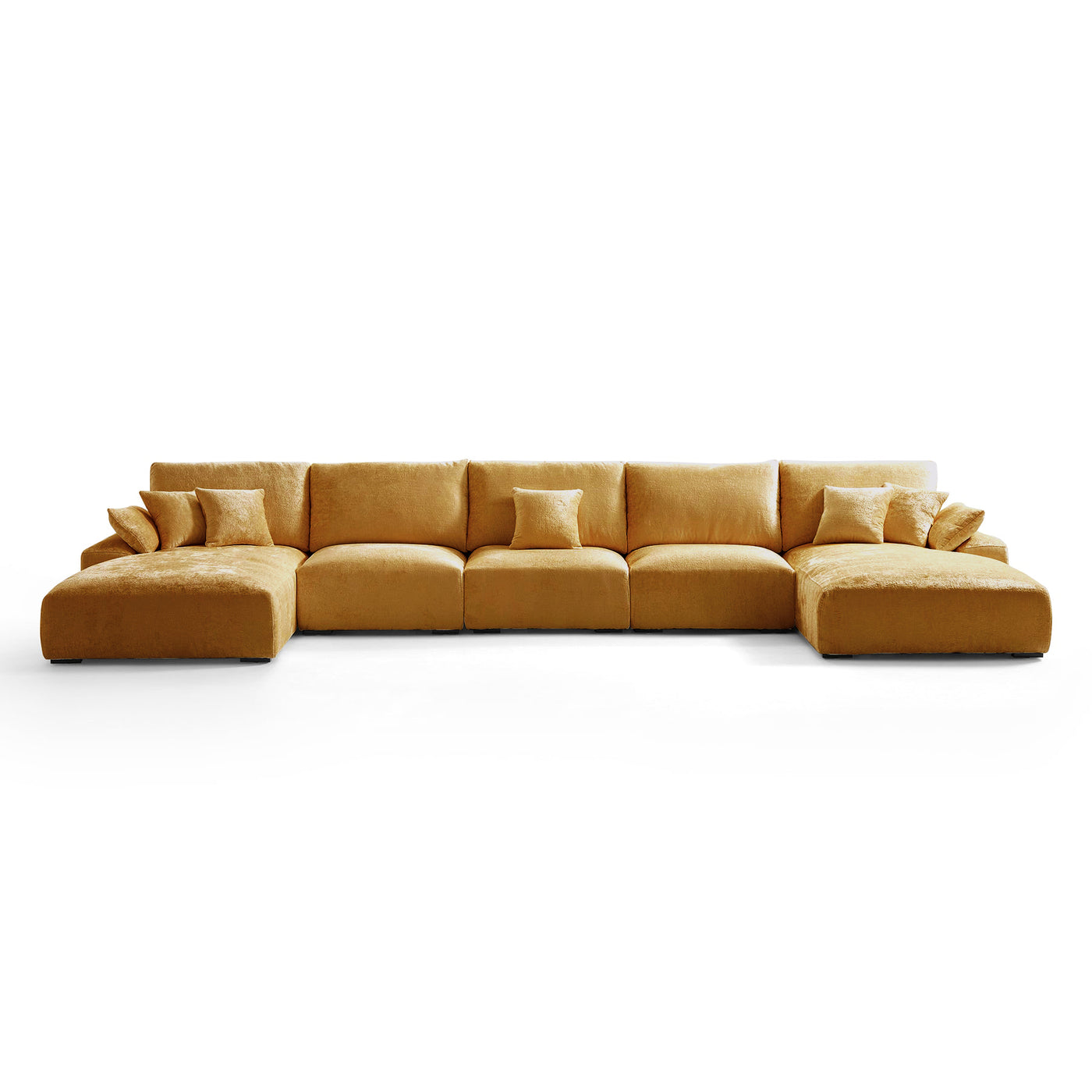 The Empress Green U-Shaped Sectional