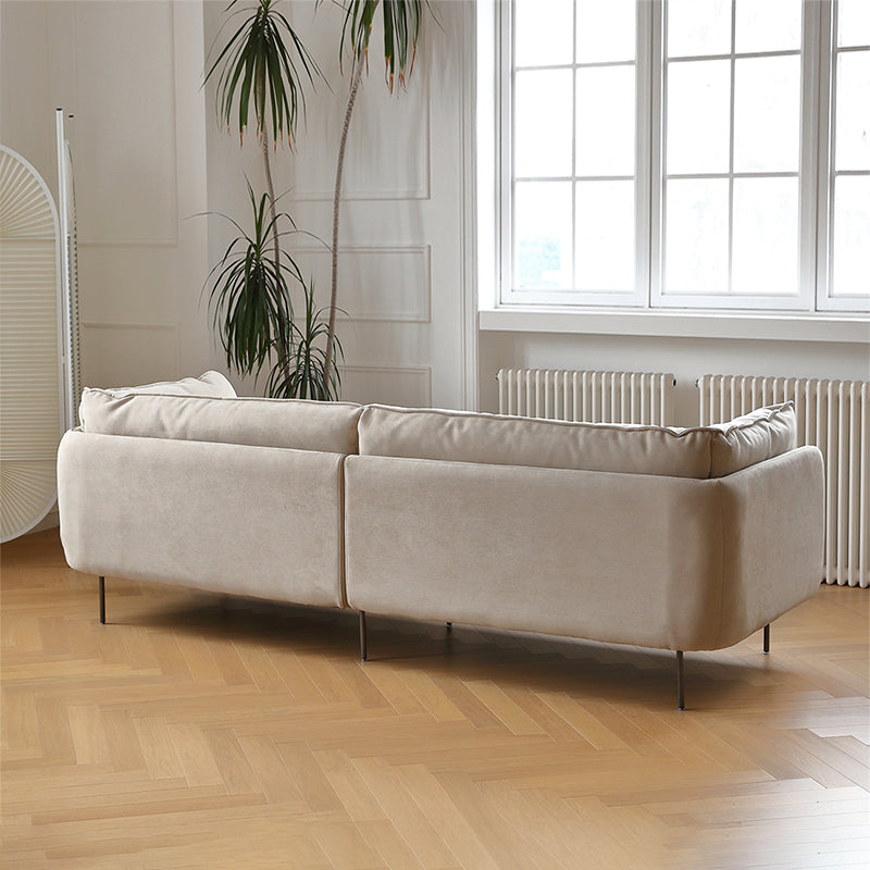 Vanilla Gray Fabric Sofa-Beige