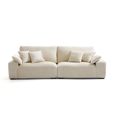 The Empress Yellow Sofa-Beige-106.3″