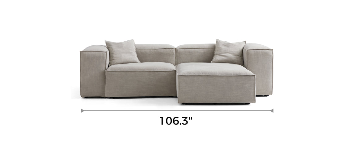 Freedom Modular New Gray Sectional Sofa