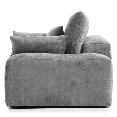 The Empress Gray Armchair-Gray