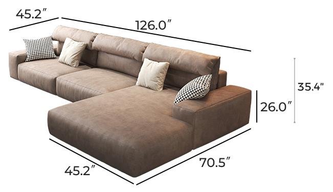 Chestnut Sectional