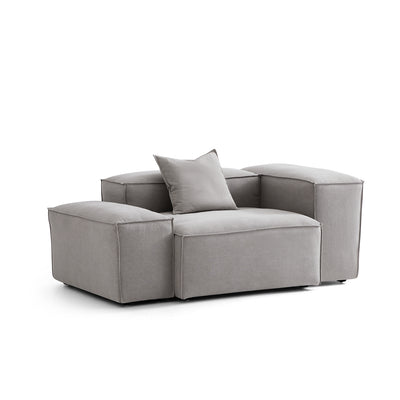 Freedom Modular Accent Armchair-New Gray-Low & High