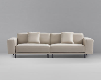 Noble Dark Gray Leather Sofa-hidden