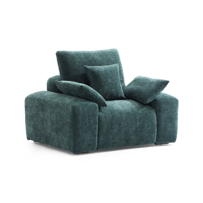 The Empress Green Armchair-Green