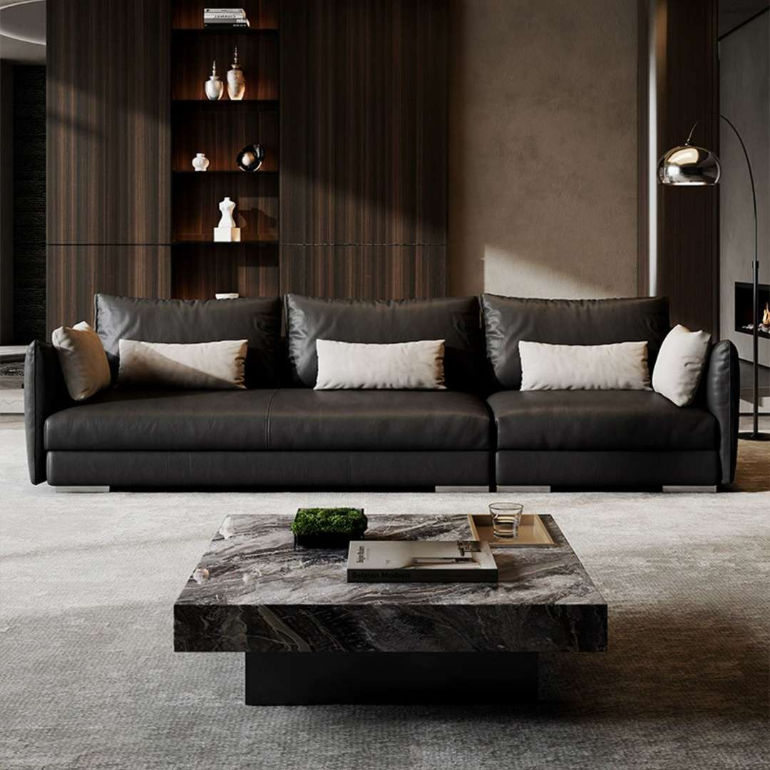 Lennox Plush Leather Sofa