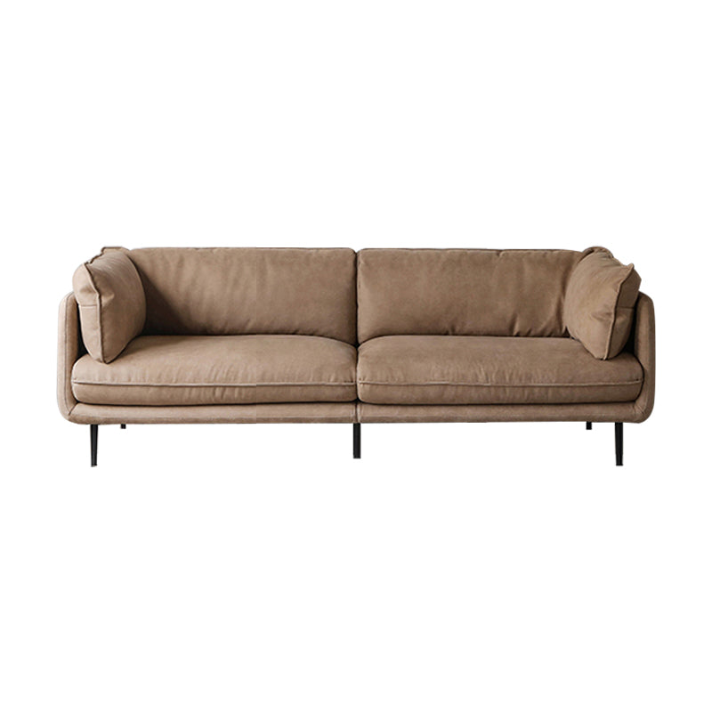 Vanilla Brown Fabric Sofa and Sectional-Camel-82.7"