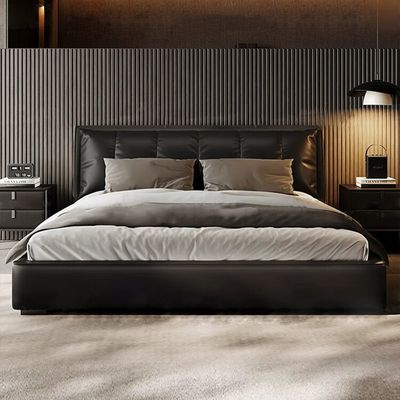 Metropolis Luxe Leather Bed