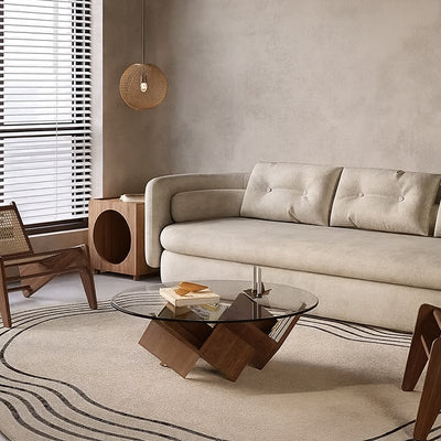 Scandinavian Magic Cube Glass Coffee Table