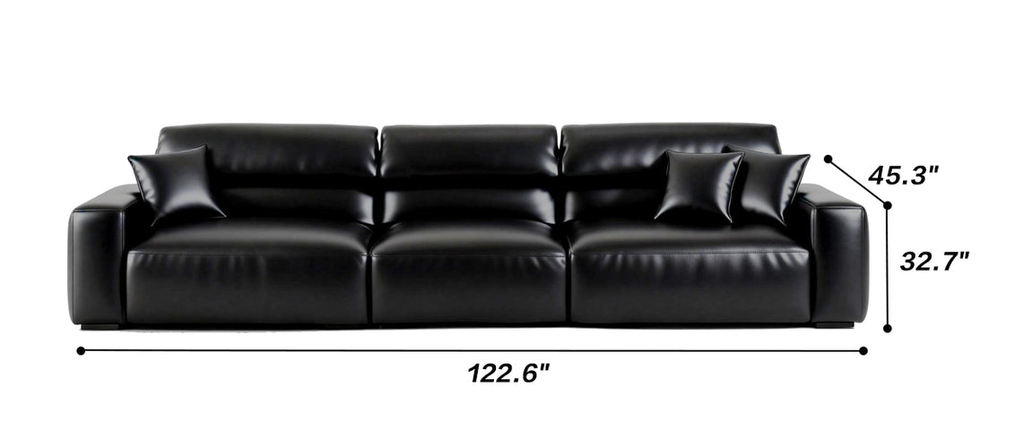 Chestnut Tan Leather Sofa