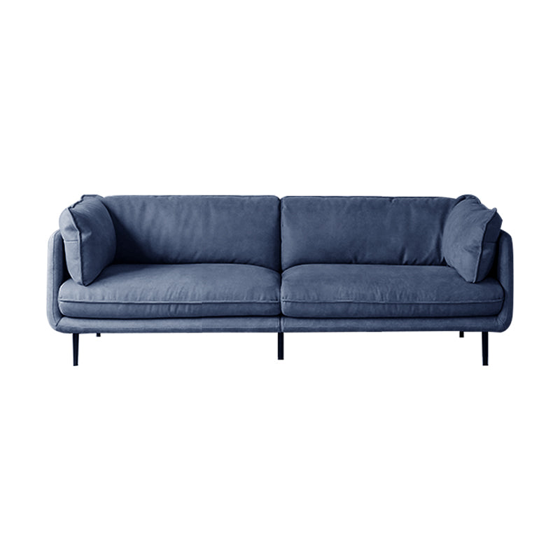 Vanilla Brown Fabric Sofa and Sectional-Blue-82.7"