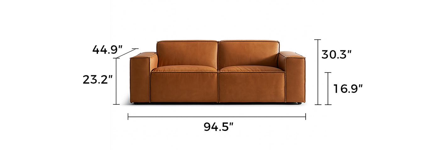 Kendall Italian Top Grain Leather Sofa