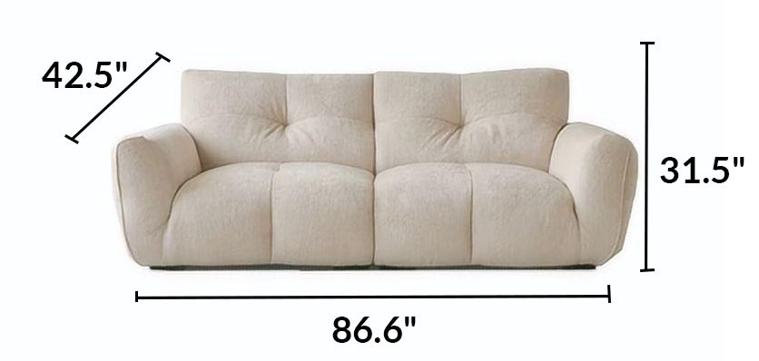 Cocoa Loaf Fabric Sofa