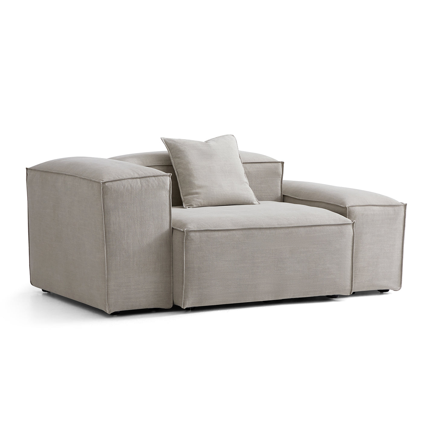 Freedom Modular New Gray Accent Armchair-Sand-Low & High