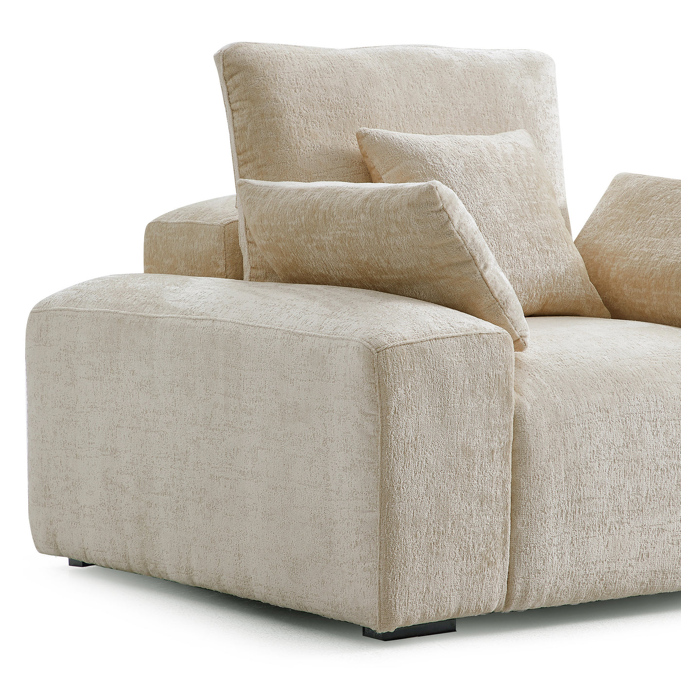 The Empress Gray Armchair-Beige