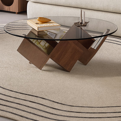 Scandinavian Magic Cube Glass Coffee Table