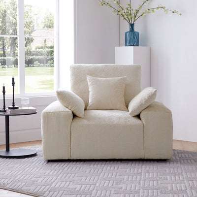 The Empress Gray Armchair-Beige