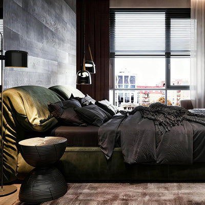 Pistachio Frosted Fabric Bed