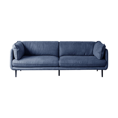 Vanilla Gray Fabric Sofa-Blue