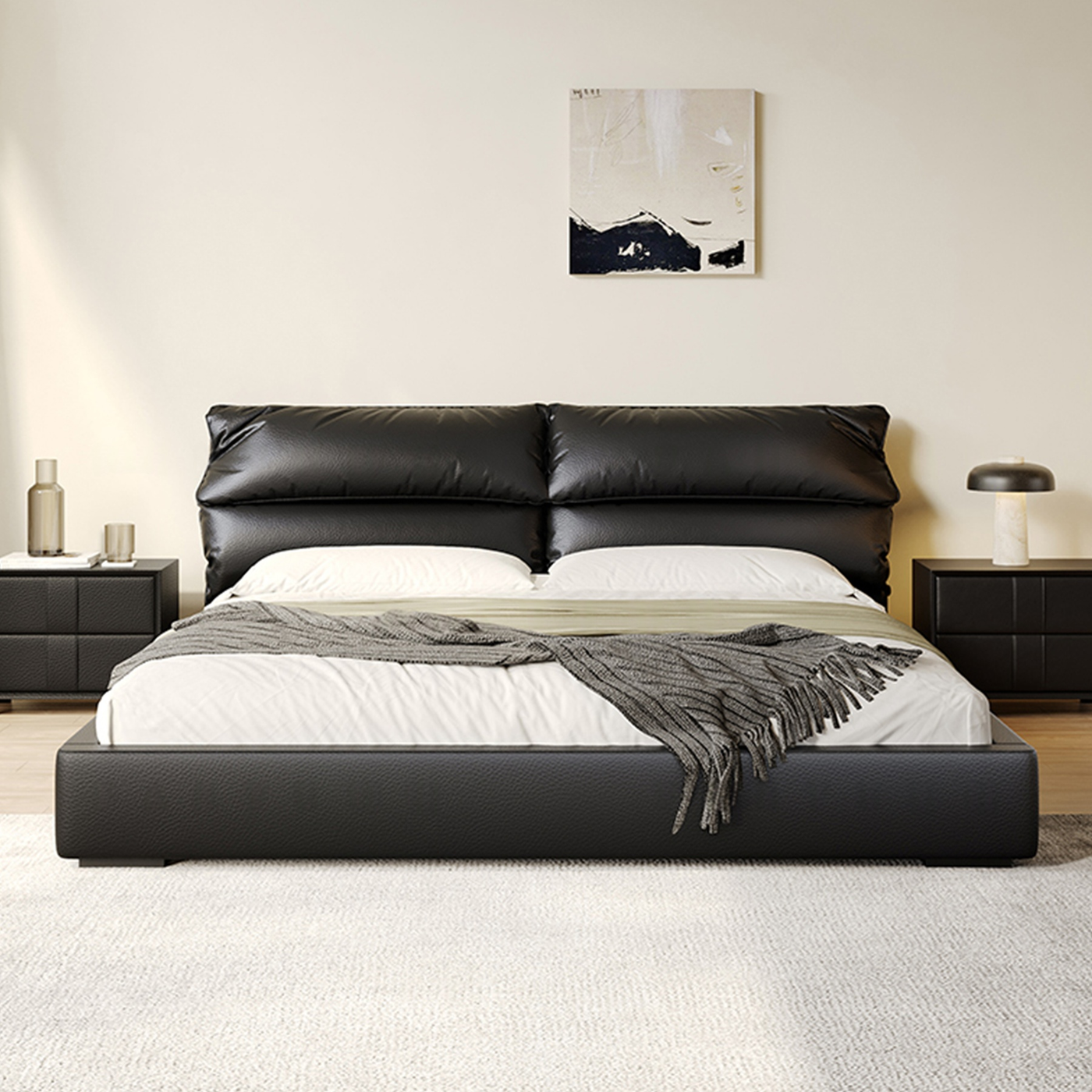 Elephant Ear Soft Leather Bed