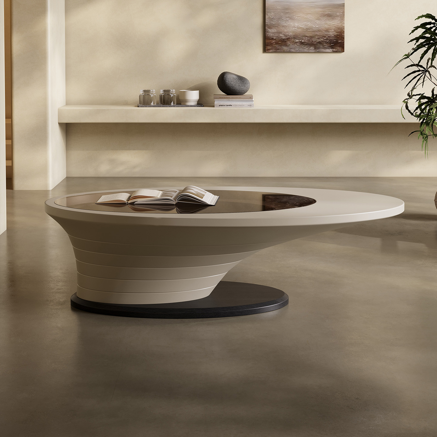 Multi Ring Glass Coffee Table