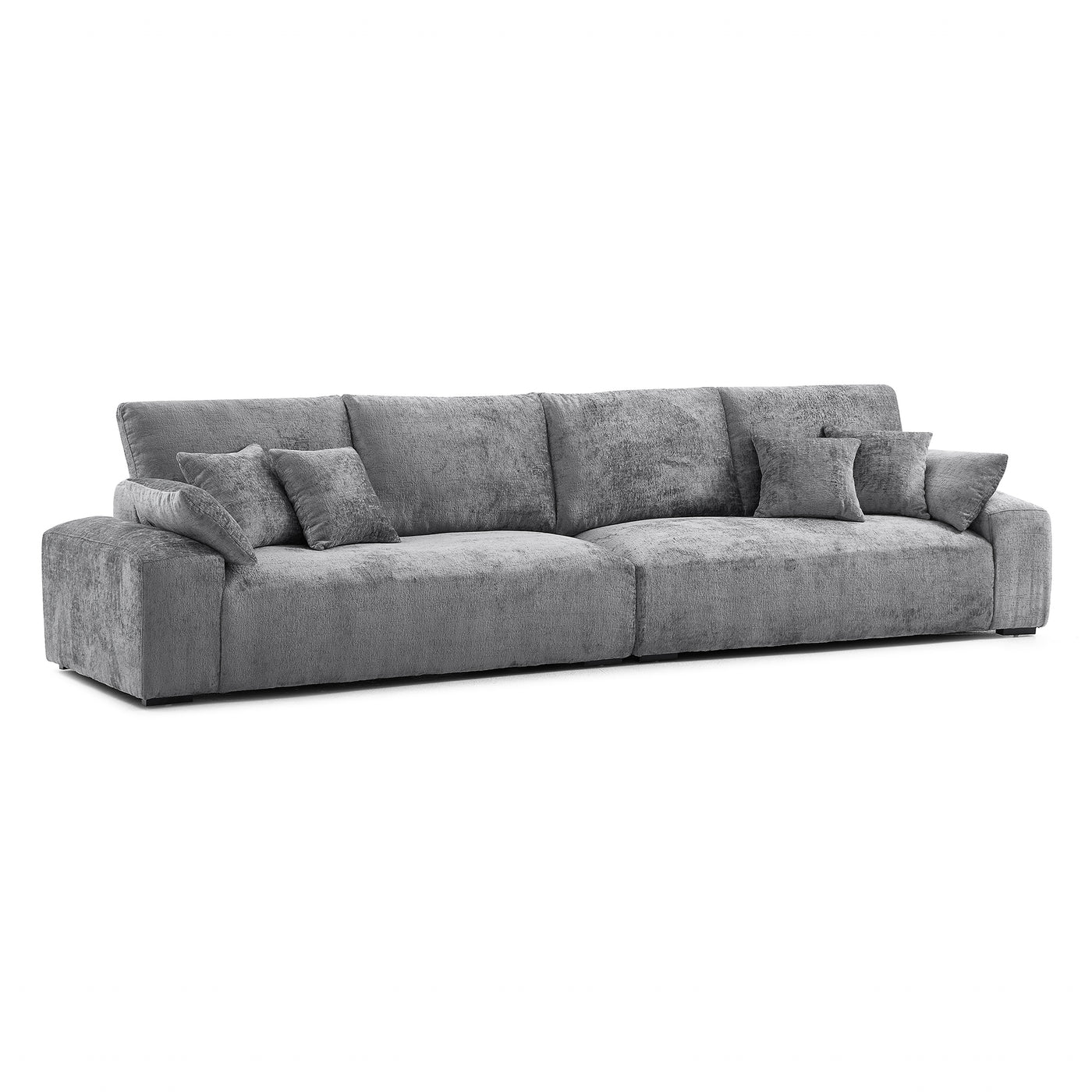 The Empress Camel Sofa-Gray-140.1"