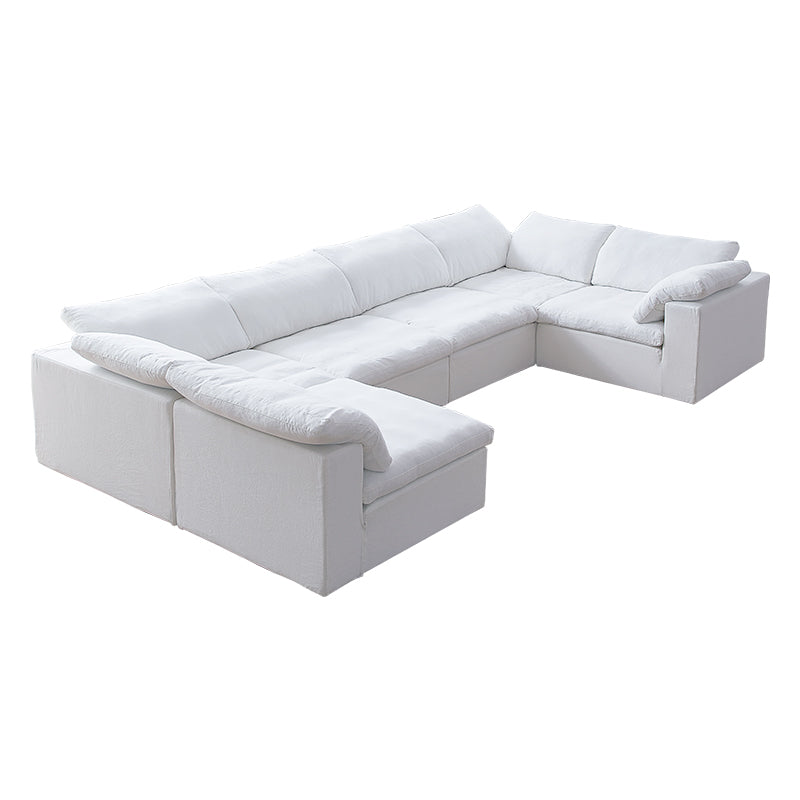 U shaped white sectional online