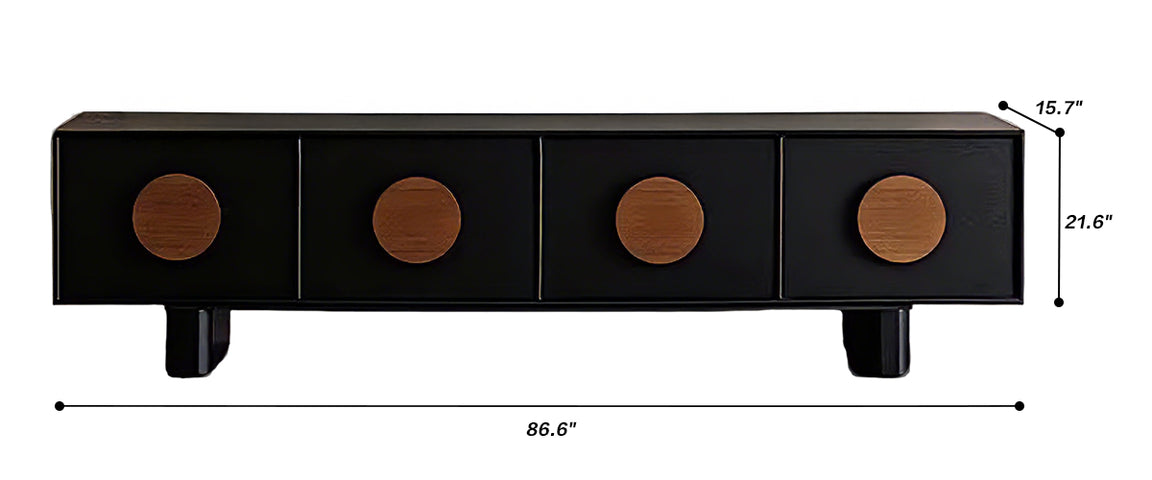 Circa Black Wood TV Stand