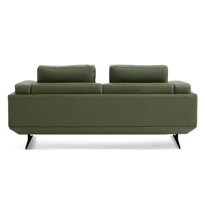 Olivia Top Grain Genuine Leather Sofa-Green