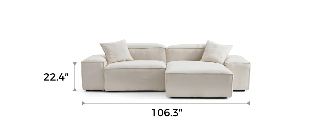 Freedom Modular New Gray Sectional Sofa