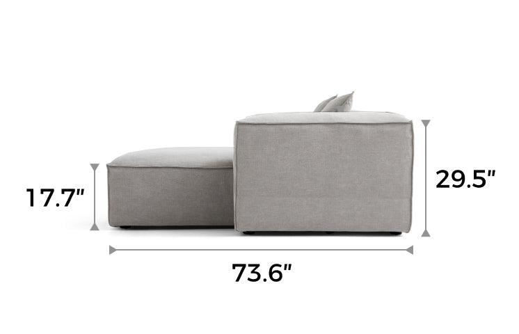 Freedom Modular New Gray Sectional Sofa