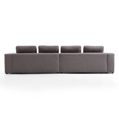 Nathan Modular Dark Gray Natural Linen Sofa-Dark Gray