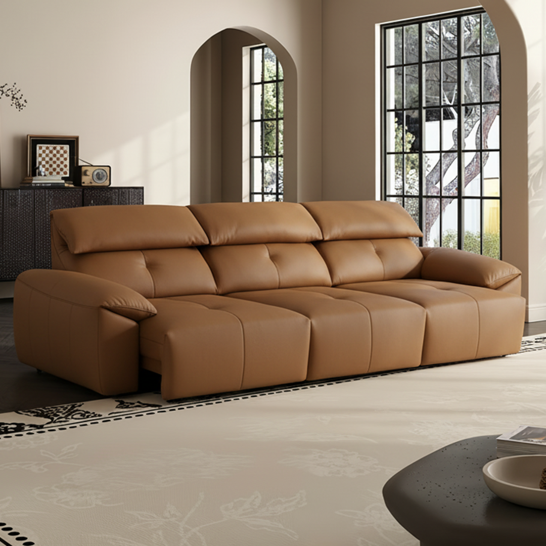 Mejas Leather Power Reclining Sofa