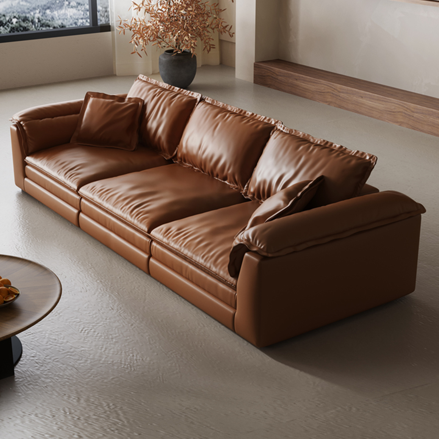 Bergamo Classic Italian Leather Sofa