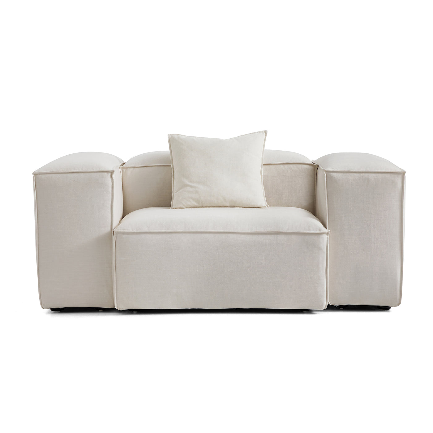 Freedom Modular Accent Armchair-Beige-High