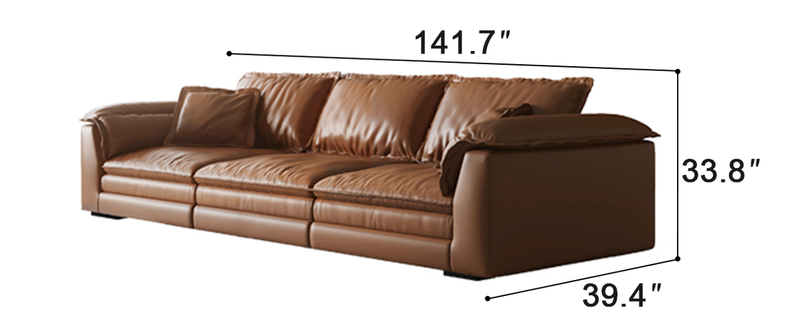Bergamo Classic Italian Leather Sofa