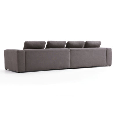 Nathan Modular Dark Gray Natural Linen Sofa-Dark Gray
