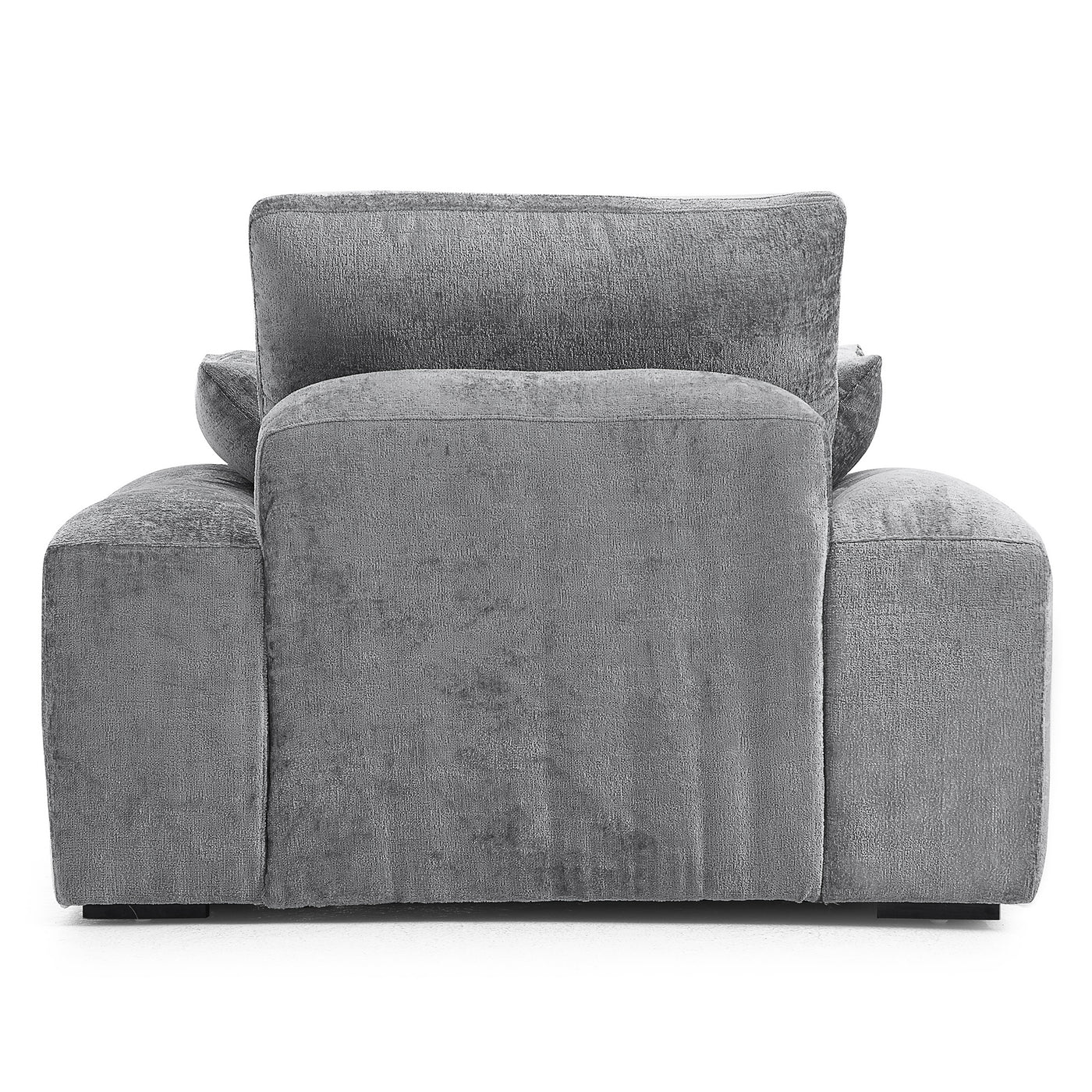 The Empress Beige Armchair-Gray-45.3"