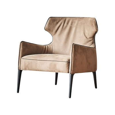 Hippo Camel Suede Accent Chair-hidden