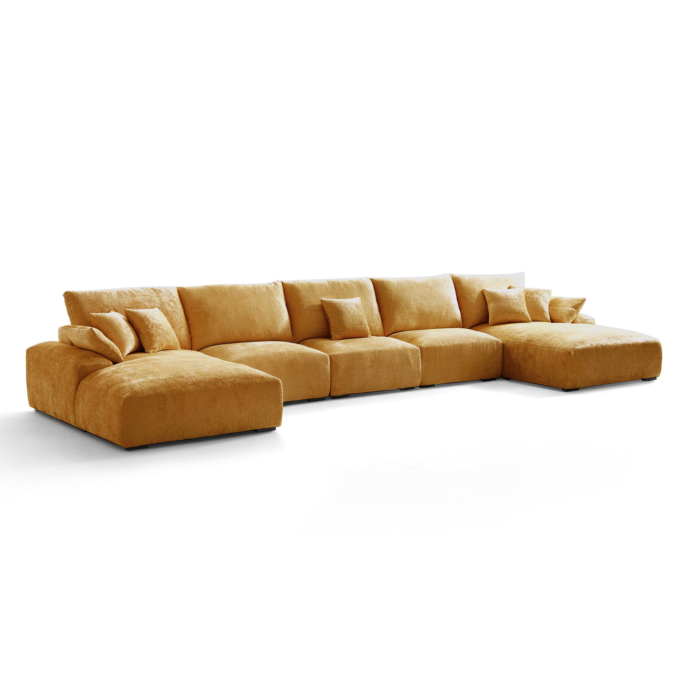 The Empress Green U-Shaped Sectional