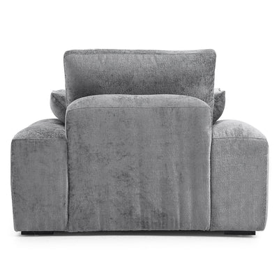 The Empress Gray Armchair-Gray