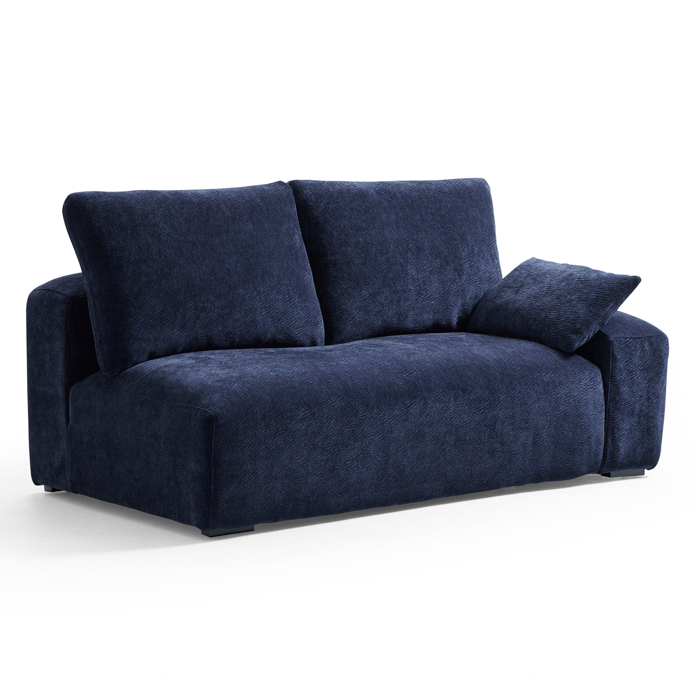 The Empress Navy Blue Corner Sectional-Navy Blue