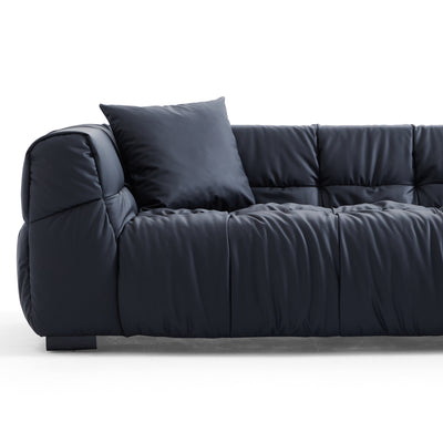 Boba Black Leathaire Sofa-Black